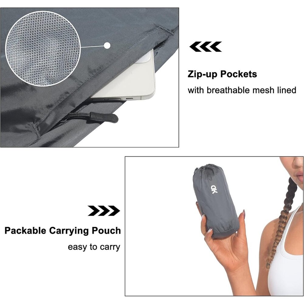 Women's Packable Lightweight Running Jacket Water… - image 6